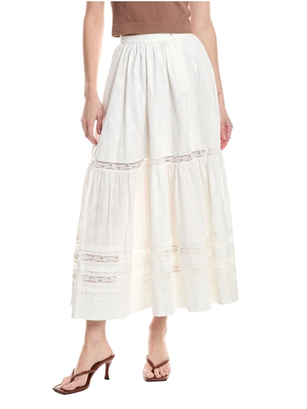 Mother Laced Up Maxi Skirt XS